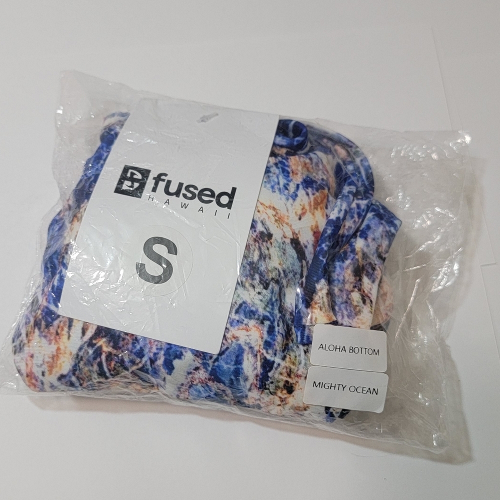 Fused Hawaii Aloha Bikini Bottom Mighty Ocean Small NWT